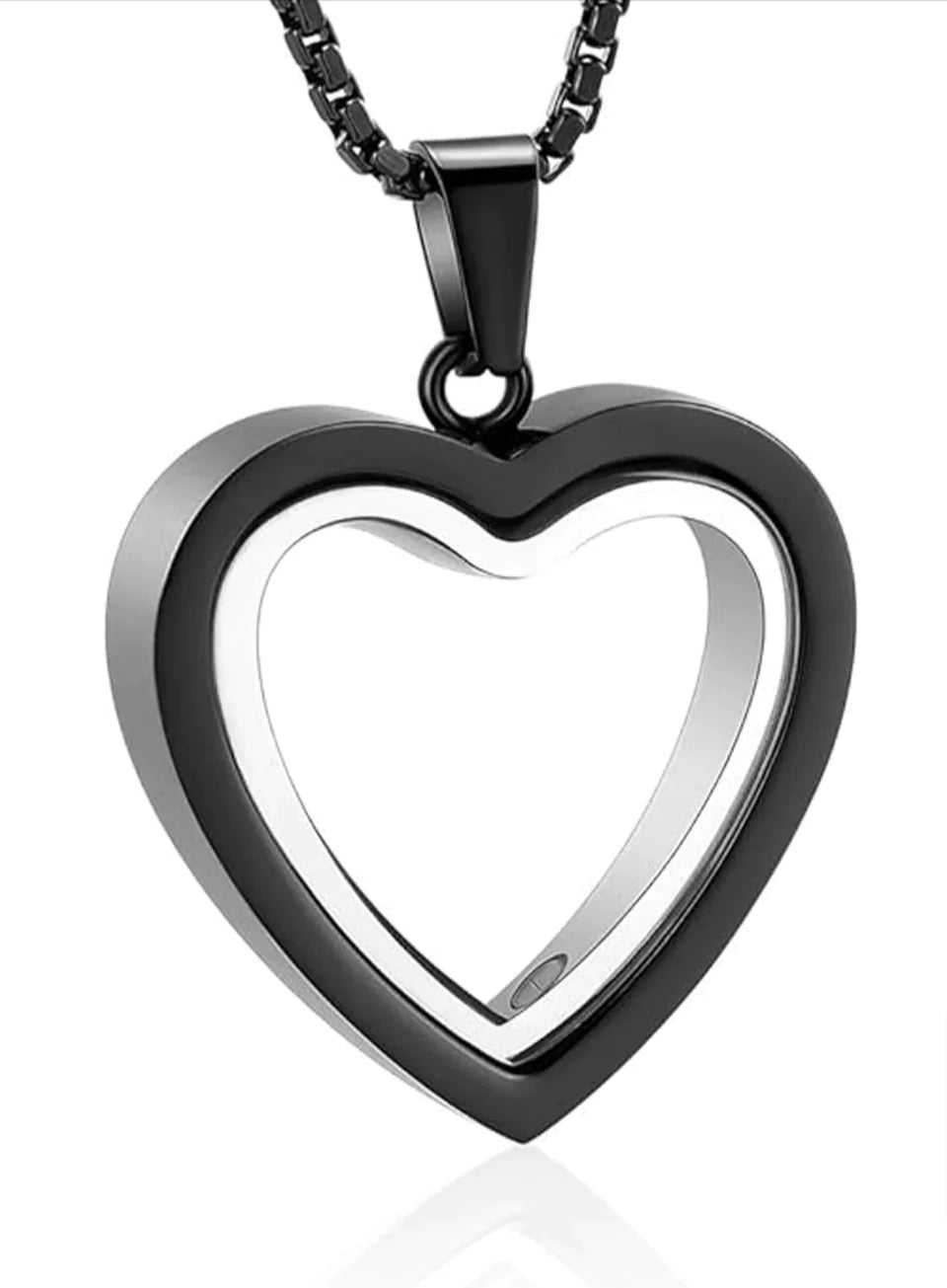 Heartfelt Stainless Steel neckless Remembrance - Heart-Shaped Cremation Pendant